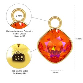 Elegant jewellery, gold hoop earrings, 925 sterling silver, various colours, 2 sizes, Gold-Plated Silver