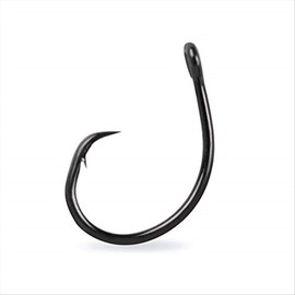 Mustad Demon Perfect Circle, in-Line 1X Fine Wire - Black Nickel-Size 1 - Pack of 10