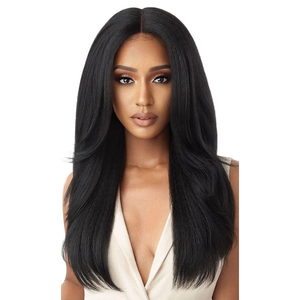 Outre HD Lace Front Wig Soft N Natural Neesha 203 (Silver Gray) (HTSLBRN)
