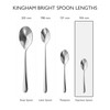 Robert Welch Kingham Bright Cutlery Coffee/Espresso Spoon, Set of 8.
