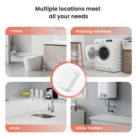 TREATLIFE WiFi Water Leak Detector 1 Pack, Smart 2.4GHz Water Sensor Alarm with App Alerts, Compatible with Alexa, Google Home, Wireless Water Leak Sensor for Home, Basement, Kitchen, Bathroom