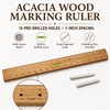 Picture Hanging Tool, 16 Inch Wood Level Ruler for DIY