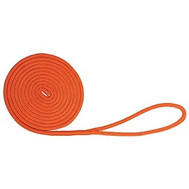 Extreme Max 3006.2457 BoatTector Double Braid Nylon Dock Line - 1/2" x 20', Neon Orange