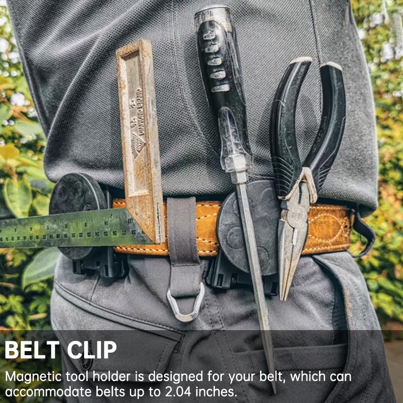Tool Belt Magnetic Clip, Easy to Use, Tool Holder Belt