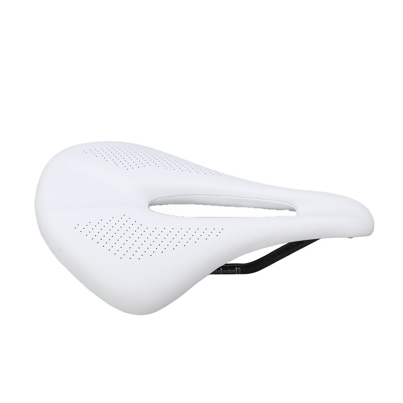 155mm Widen Carbon Fiber Leather Bicycle Saddle Cushion Hollow Cycling