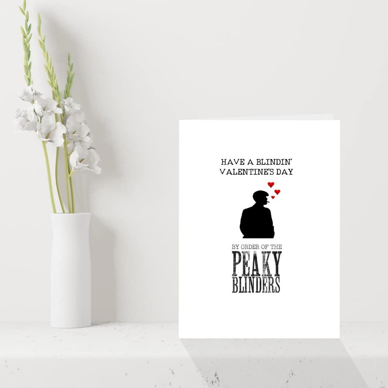 Funny Peaky Blinders Valentines Day Card - Ave a Blindin'