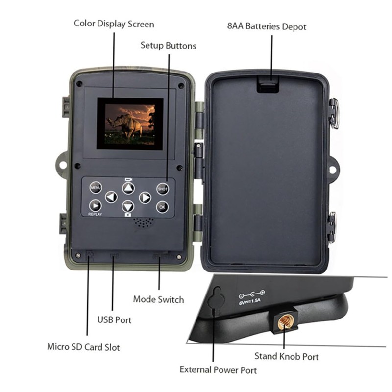 BESPORTBLE 1pc Wildlife Hunting Camera Portable Animal Monitoring Device with