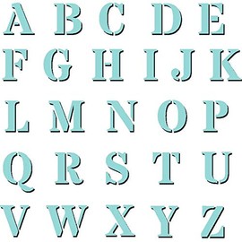 Sweet Dixie 6" x 6" Stencil - Alpha Upper Case, Off/White