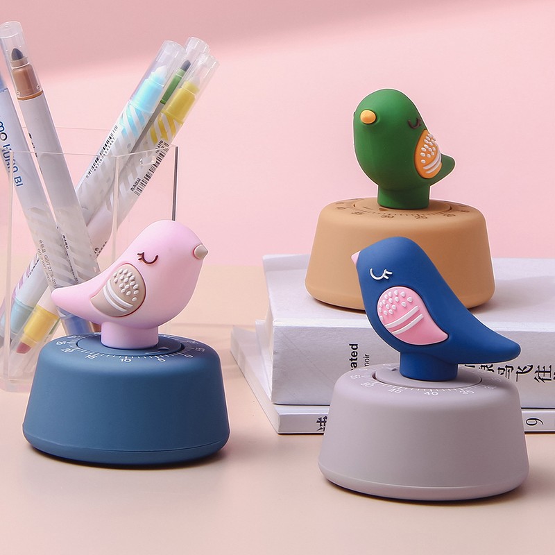 Cute Cartoon Bird Timer Kitchen Alarm Timer Time Management Tool