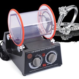 Speed Polishing Machine,3 Kg Totary Tumbler Finisher Polishing Drum Jewelry Polishing Machine Polisher, Multi-Function Bench Lathe Polisher, Bench Grinder, Polishing Machine Used