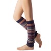 iB-iP Women's Ballet Dancer Warm Aerobic Stretch Leg Warmers, navy