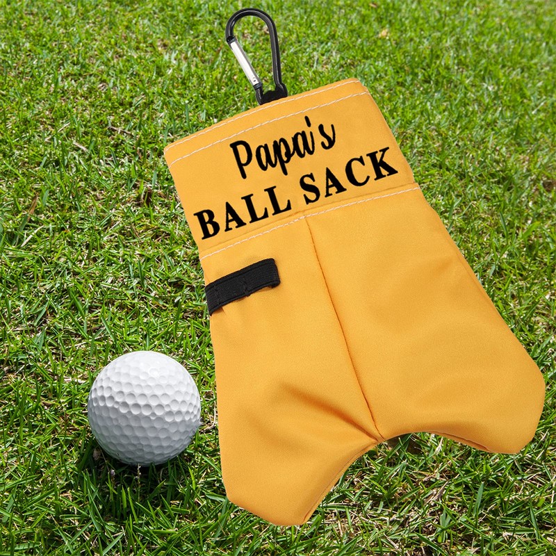 PWHAOO Funny Dad/Grandpa Golf Gift Ball Sack Golf Ball Storage