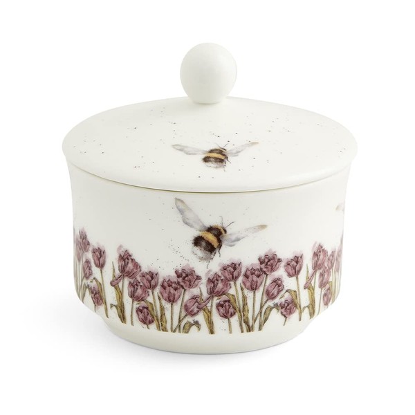 Wrendale Designs by Pimpernel Bumble Bee Covered Sugar Pot, Multi Coloured, (WNOP3926-XW)