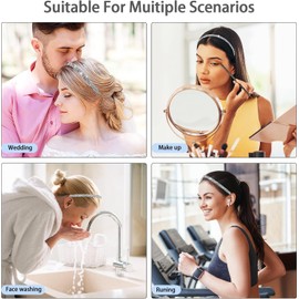 Sparkle Rhinestone Headbands for Women - Crystal Diamond Fashion Hairbands for Bridal Wedding Party (Silver, One size)