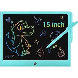 2 Pack LCD Writing Tablet, 12 inch Colorful Toddler Drawing Pad Doodle Board, Erasable Educational Toy Christmas Birthday Gift for 3 4 5 6 7 Year Old - Color: 15 Inch Blue