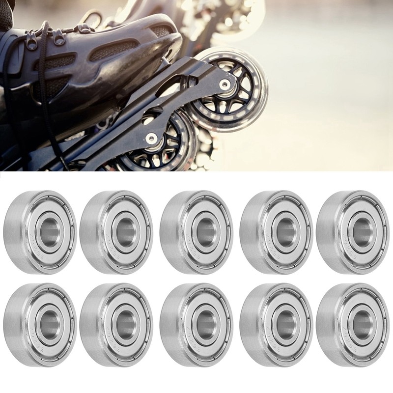 10PCS S626Z 6x19x6MM Stainless Steel Ball Bearings for Roller Skates