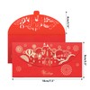 NATZERAT 18PCS wedding red envelope gold embossed wedding cash envelope,
