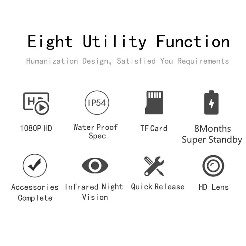 16 Million Trail Camera 1080p Waterproof Game HD Infrared Camera