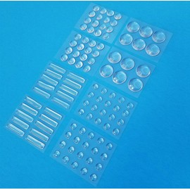 HushBumps Ultra-Quiet Gel Bumpers - 104 Piece Value Pack - 2-Layer Polyurethane for Superior Shock Aborbency - Protects & Quiet Cabinets, Interior Doors, Sliding Doors & Drawers. Just Peel & Stick!