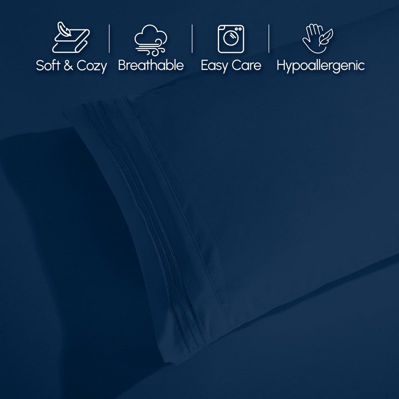 Elegant Comfort 4-Piece Bed Sheet Set - Luxury Bedding 1500