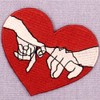 ZEGIN Pinky Swear Patch Embroidered Applique Badge Iron On Sew