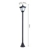 Outsunny solar garden lantern path light with LED, 10 lumens,