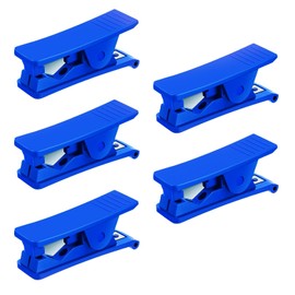 HUAZIZ Pack of 5 PVC Pipe Cutter, Nylon Pipe Cutter, Plastic, Pneumatic Hose Cutter, Pipe Cutter, Plastic Hose Cutter for up to 19 mm OD PU PE Pipe, Blue