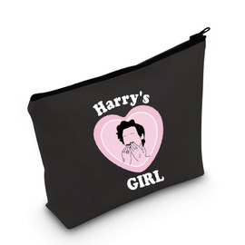 Singer Song Lover Fans Merch Harry’s Girl Cosmetic Bag Harry Lyrics Inspired Gift (Harry's Girl Bag Black UK)