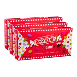 Smarties Candy Rolls Assorted Flavor - Gluten & Vegan Free Candy - Classic Sweetness From Family Owned Company Since 1949, Peanut & Dairy Free - Perfect for Movie Treat - Theater Box 3.5oz (Pack of 3)