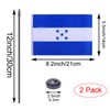 WXTWK 2 Pack Honduras Flag Honduras Deluxe Desk Flag Set