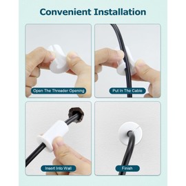 12 PCS 3/4 Inch Starlink Wall Grommets White Cable Grommet for Starlink Wall Cable Pass Through Bushing Grommets 19mm Diameter Silicone 3/4 Inch Starlink Cable Routing Kit White for Protecting Cords