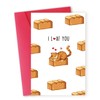 IDU Cute Cat Valentines Day Gifts Card for Husband Boyfriend