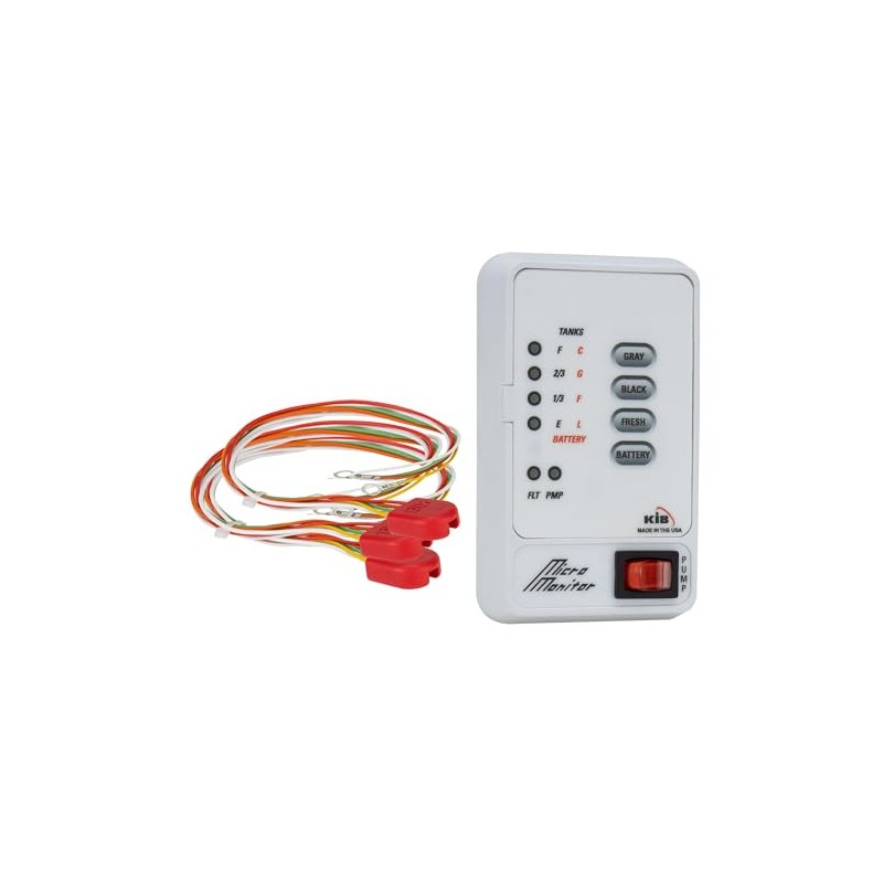 Tough Grade KIB RV Tank Sensor Panel with Water Pump