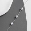 Tasiso Dainty Pearl Bracelet for Women Silver Plated Delicate Cultured