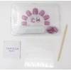 Beauty Glam Caja Con 28 Piezas Uñas Postizas Decoradas Lila