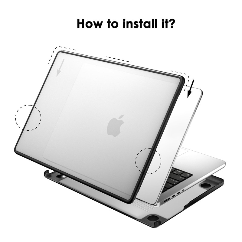 eleger Anti-Cracking Case Compatible with MacBook Pro 14 inch M5