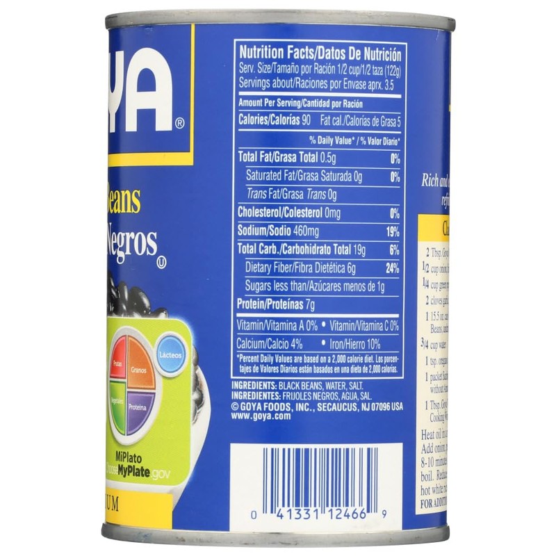 Goya Black Bean, 15.5000-Ounce (Pack of 12)