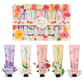 Crema De Manos Vegana, 5 X 30 Ml, Paquete De 5, Para Manos Secas Y Agrietadas, Set De Regalo De Loción Hidratante Diaria Para Manos, Regalo Para El Día De La Madre.