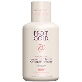 ProT Gold – Berry Azúcar última intervensión de Azúcar Líquido Proteína Shot – Botella de 16 oz con 16 1oz porciones – Anti Envejecimiento Colágeno Líquido Una proteína clínicamente probada Nano hidrolizada utilizada en más de 3000 instalaciones médicas