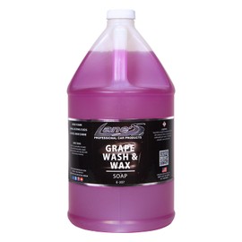 Lanes Car Wash and Wax - Car Wash and Wax in One, Grape Scented Car Wash, Safe for All Surfaces, Concentrated Soap Wax Formula (1 Gallon)