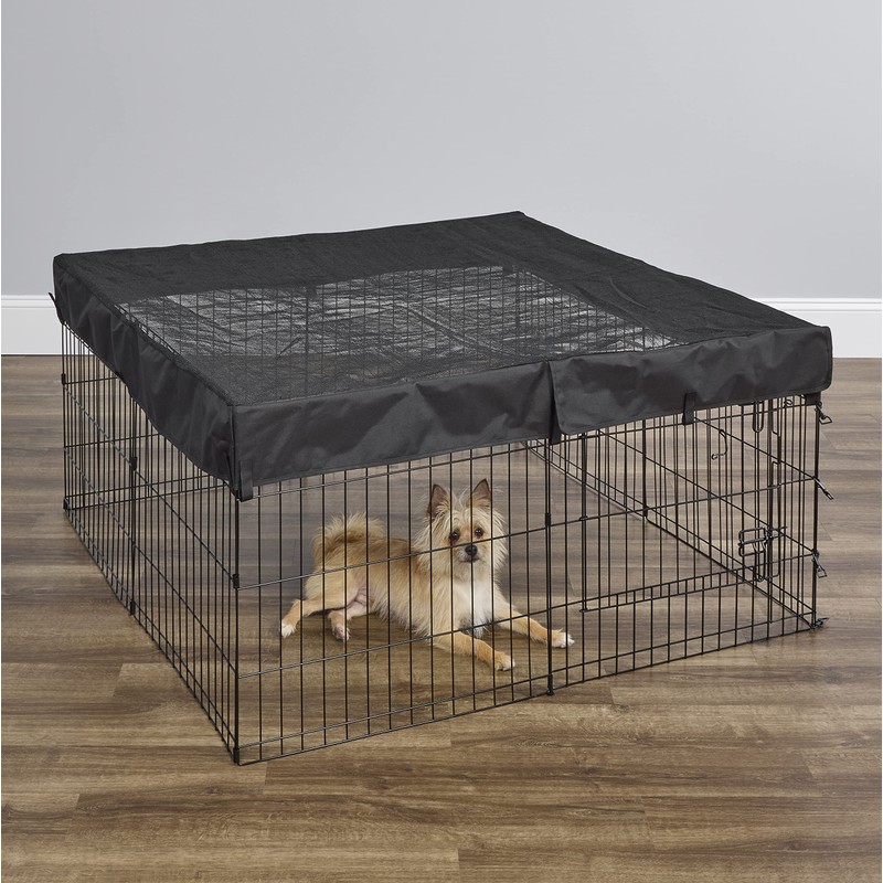 MidWest Homes For Pets Square Exercise Pen Fabric Mesh Top