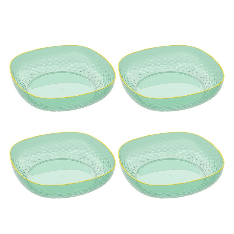 Zopnny Plastic Decorative Pedestal Bowl, Round Fruit Basket Bowl for