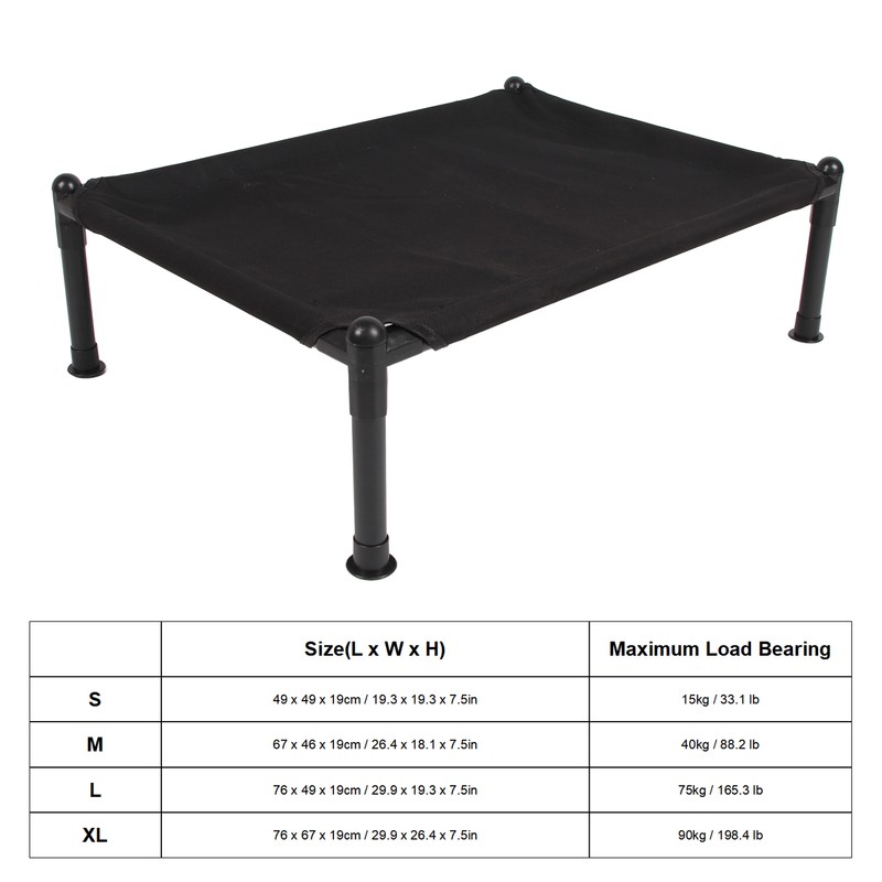 Elevated Dog Bed Detachable Washable Easy To Assemble Waterproof Skid