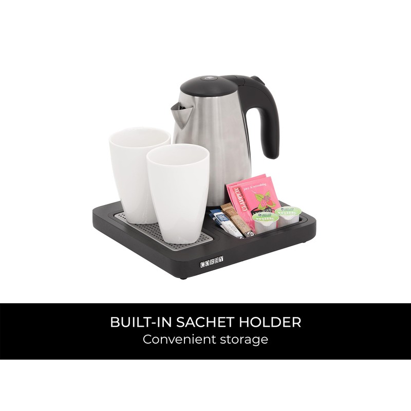 Corby Aintree Compact Welcome Tray Only in Black