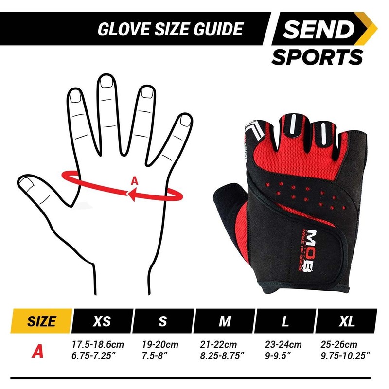 MOB Xtra Durable Training Gym Glove, Finger Less Gloves for