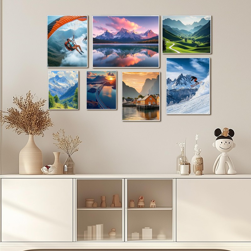 8 x 12 Acrylic Picture Frame, Horizontal/Vertical Clear Photo Frame
