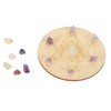 Hztyyier Healing Crystal Grid Board Set, Chakra Stone Energy Grids,