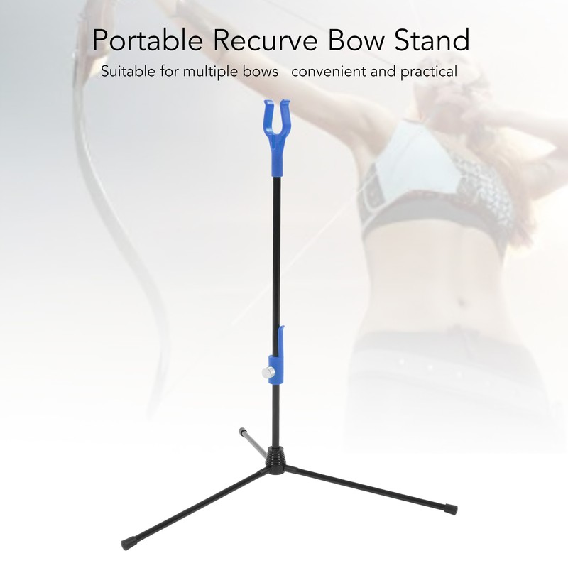 Recurve Bow Stand Adjustable Glass Fiber Rod Archery Bow Holder