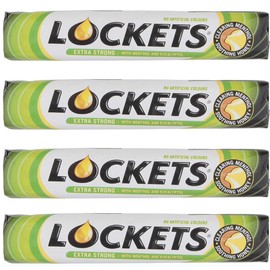Lockets Extra Strong Lozenges with Menthol & Eucalyptus - 4 Pack (41g Each)