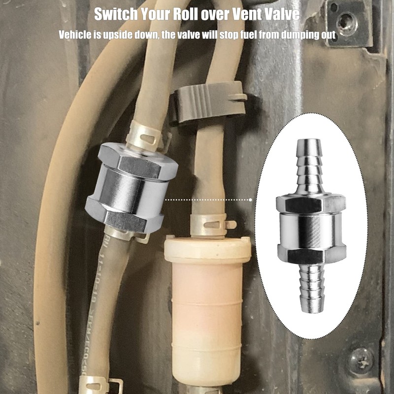 Fuel Tank Rollover Valve for Kawasaki KRX 1000 304 Stainless